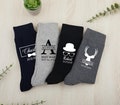 Custom Groomsmen Socks, Groomsman Socks, Socks for the Wedding Party, Custom Wedding Socks for Groom, Page Boy Gift, Best Man Socks