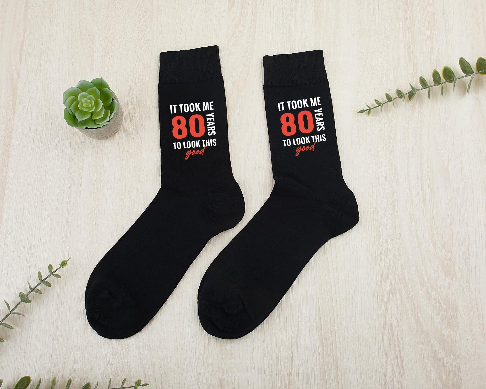 80th Years Old Birthday Gifts - Gifts For Elderly In Their 80s, Gift Ideas For 80 Year Old Man Woman, 80th Birthday Socks For Men Women - Foto 10