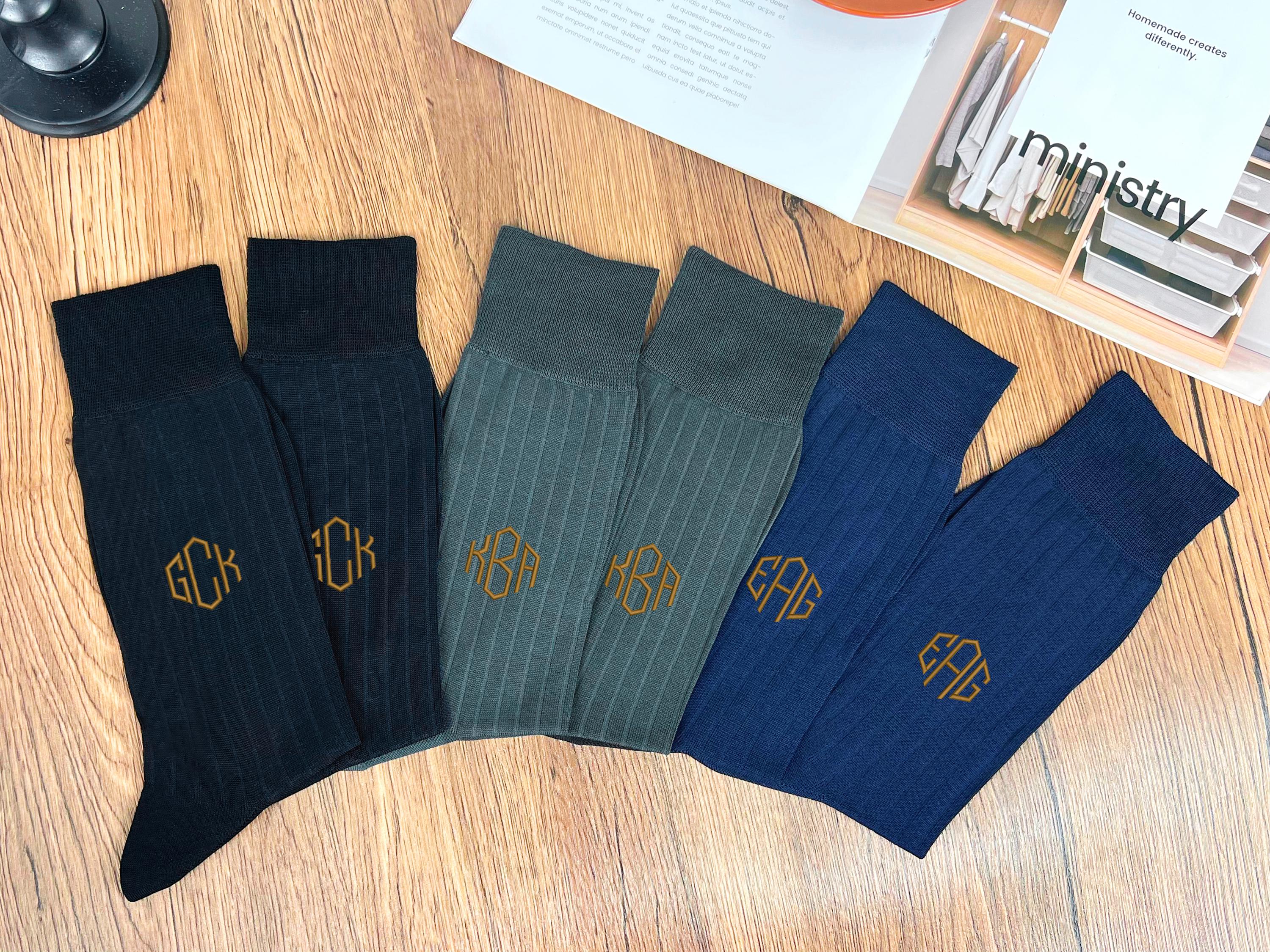 Personalized Groomsmen Socks, Groomsman Socks, Embroidered Groomsmen Proposal Gifts, Custom Dress Socks, Personalised Wedding Socks
