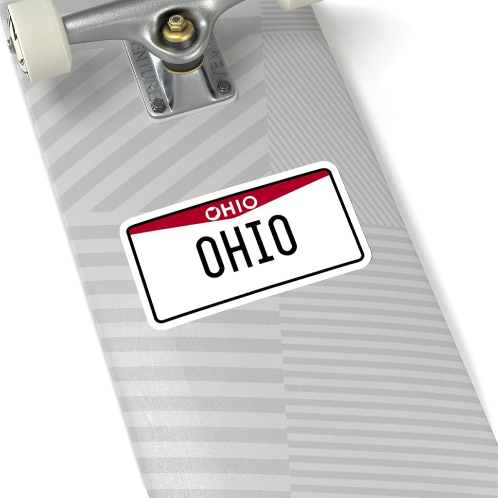 Ohio License Plate Vinyl Decal Ohio Sticker Laptop Sticker Etsy