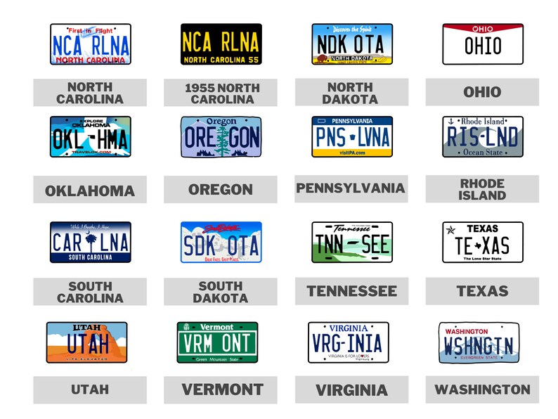 Custom License Plate Sticker Custom Text License Plate Etsy