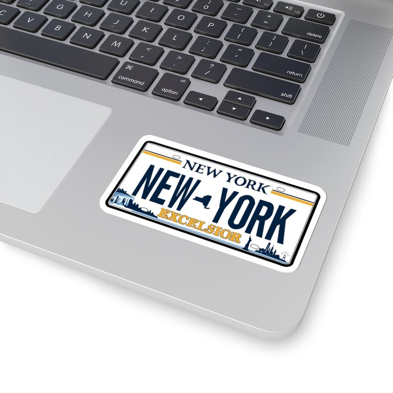 New York License Plate Vinyl Decal New York Sticker Laptop Etsy