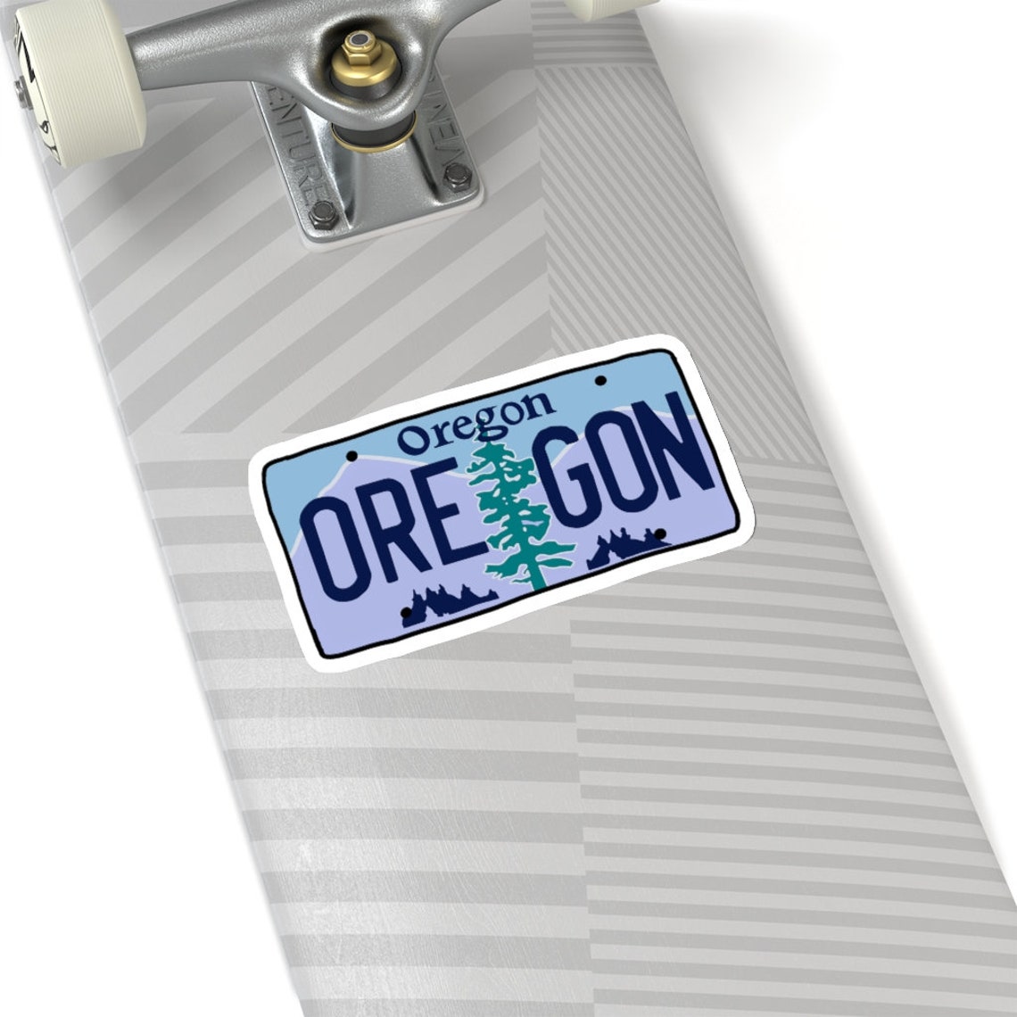 Oregon License Plate Vinyl Decal Oregon Sticker Laptop Etsy