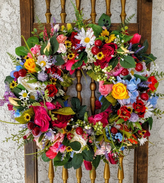 One of the Kind. All Seasons Hand Crafted Wreath. for Any Ocasion