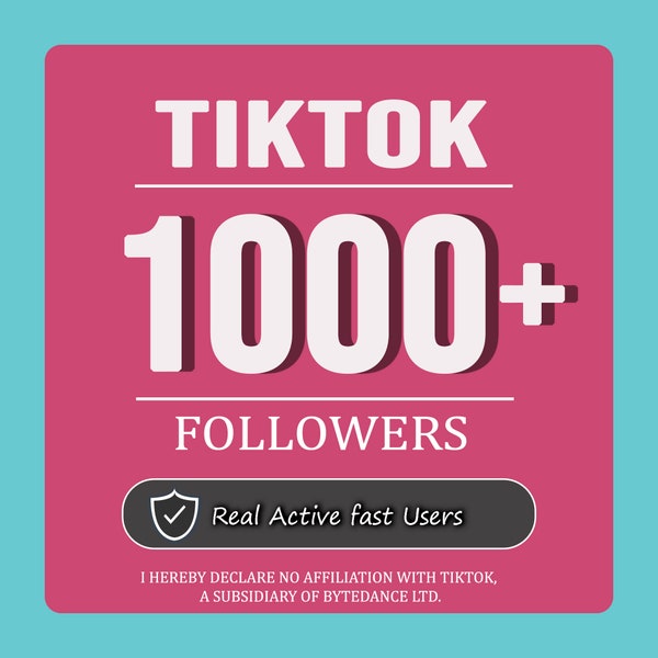 Get 1000 TikTok Followers Instant | Genuine Followers for Lifetime | Boost Your TikTok Presence
