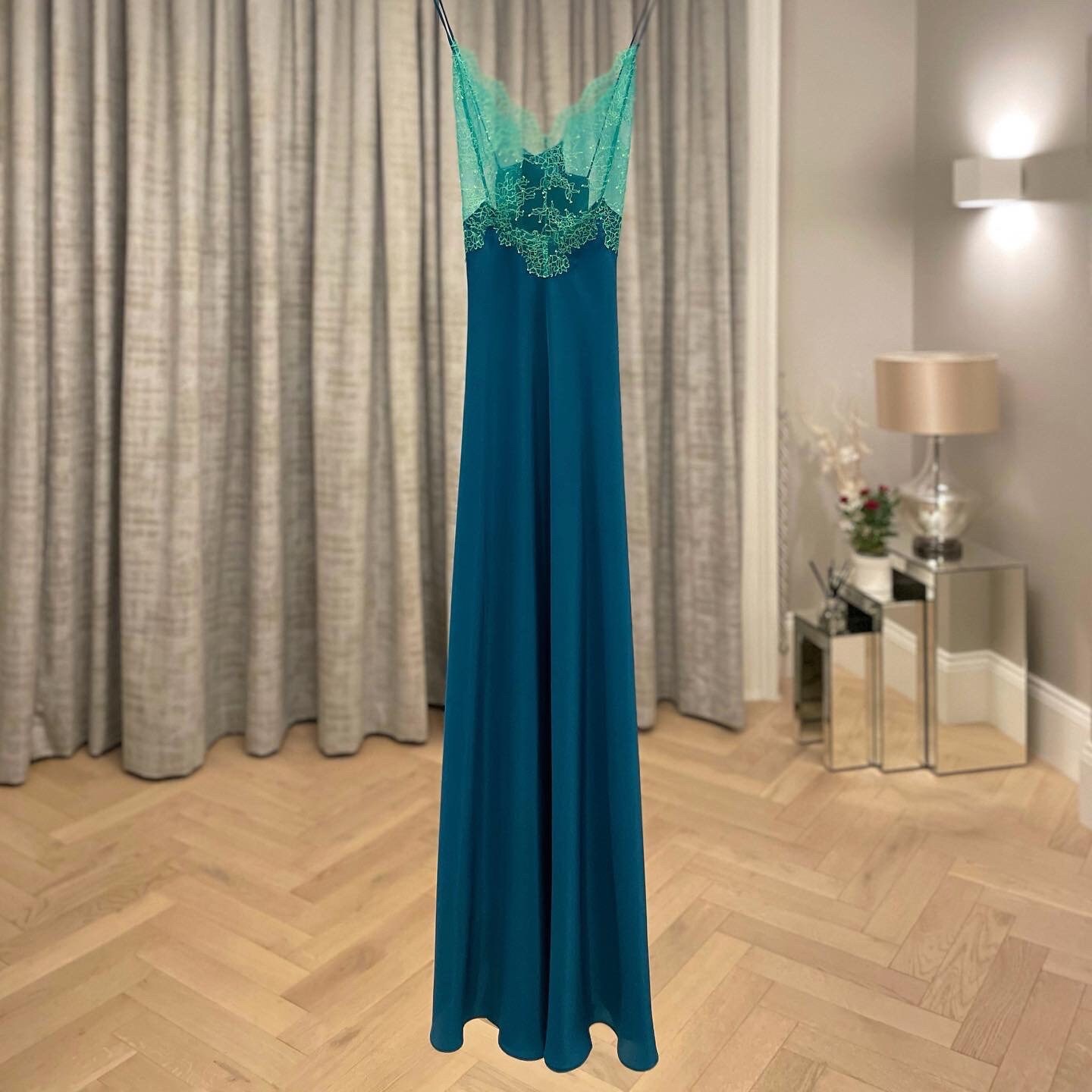Silk Nightgownlucyblue/green Made to Order,londongift for Mother's Day ...