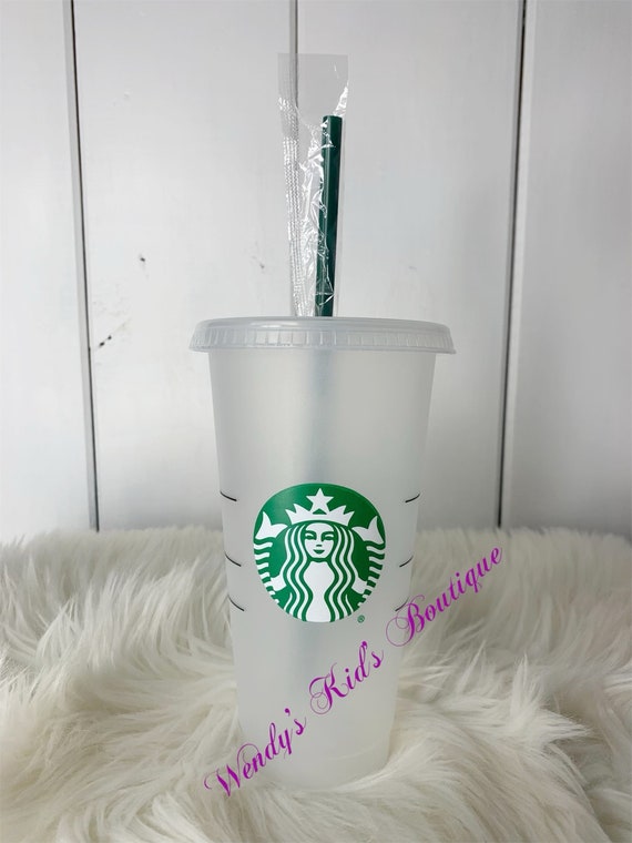 Starbucks Reusable Cup / Blank Clear Cup / 24 Oz Drinking Cup 