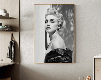 Madonna Vogue Canvas Stretched Wall Art Poster Print Album Art Music Singer 90s