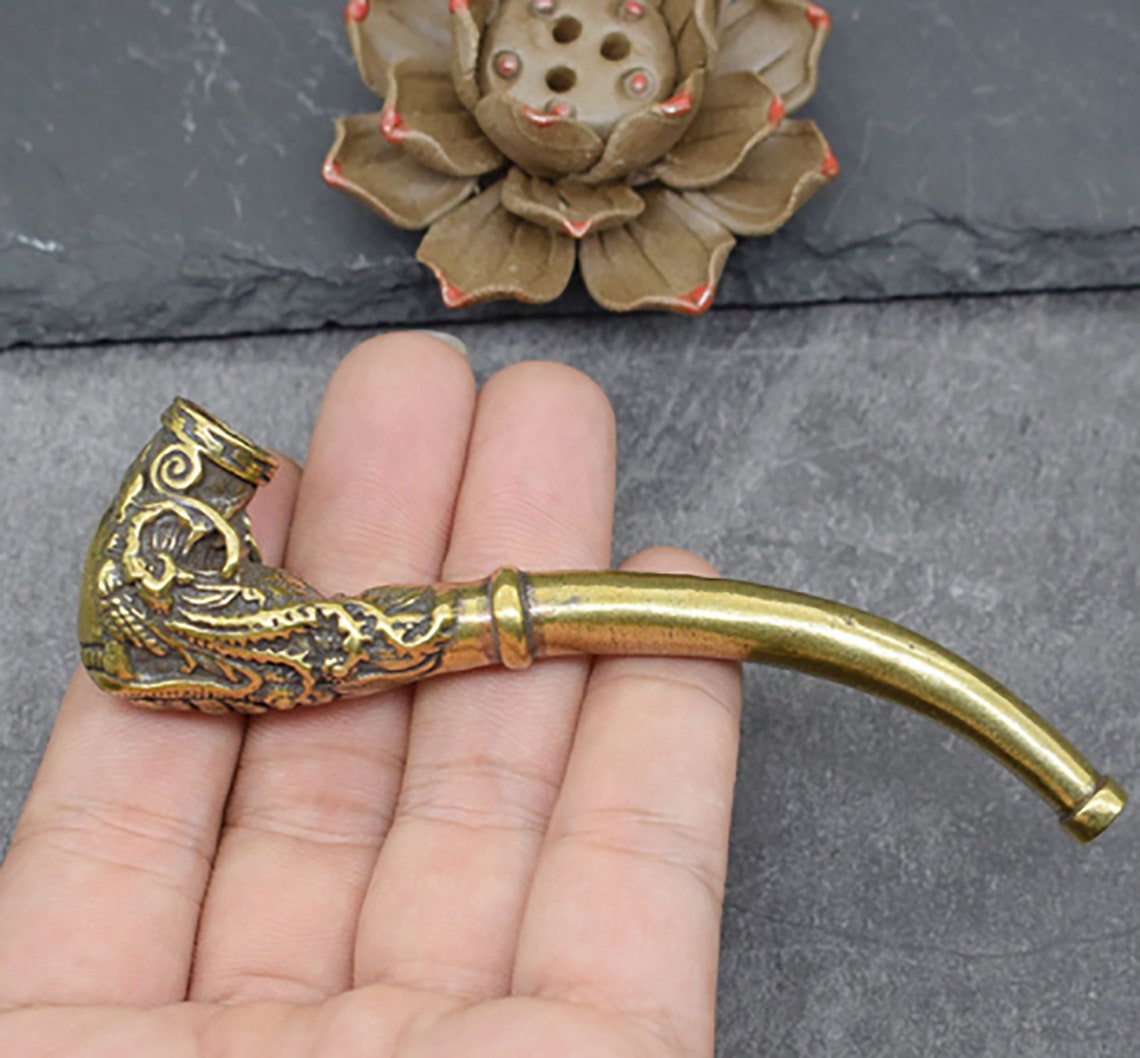 Brass PipePipe for Smokingpipes for tobacco Etsy