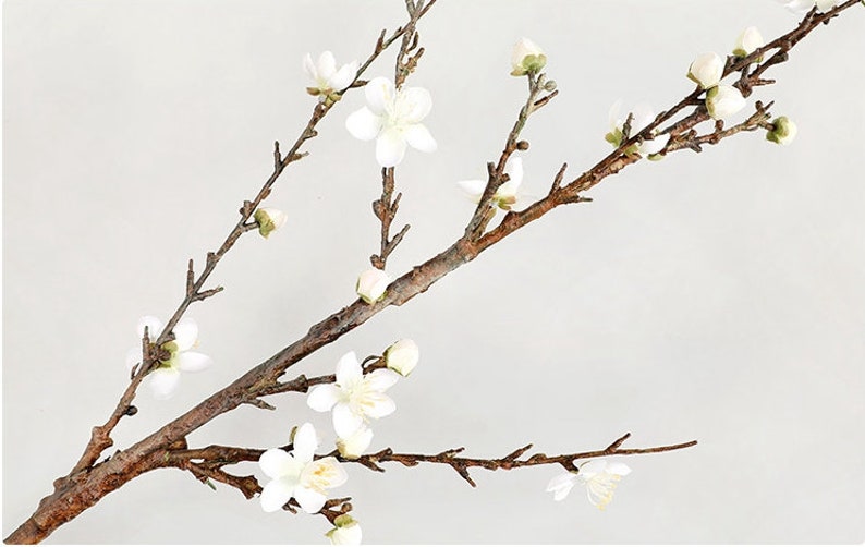 33 Artificial Cherry flower silk Plum Peach Blossom Branch Etsy
