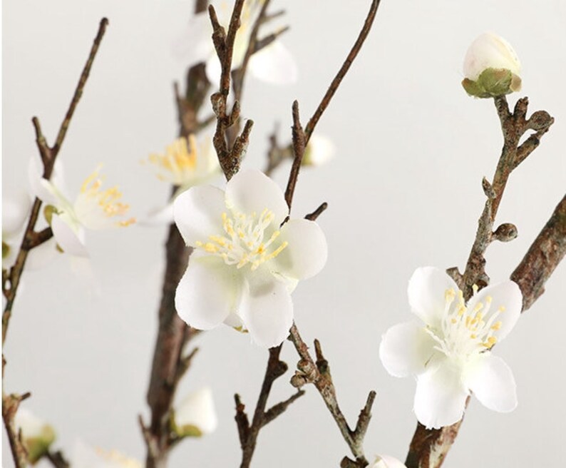 33 Artificial Cherry flower silk Plum Peach Blossom Branch Etsy