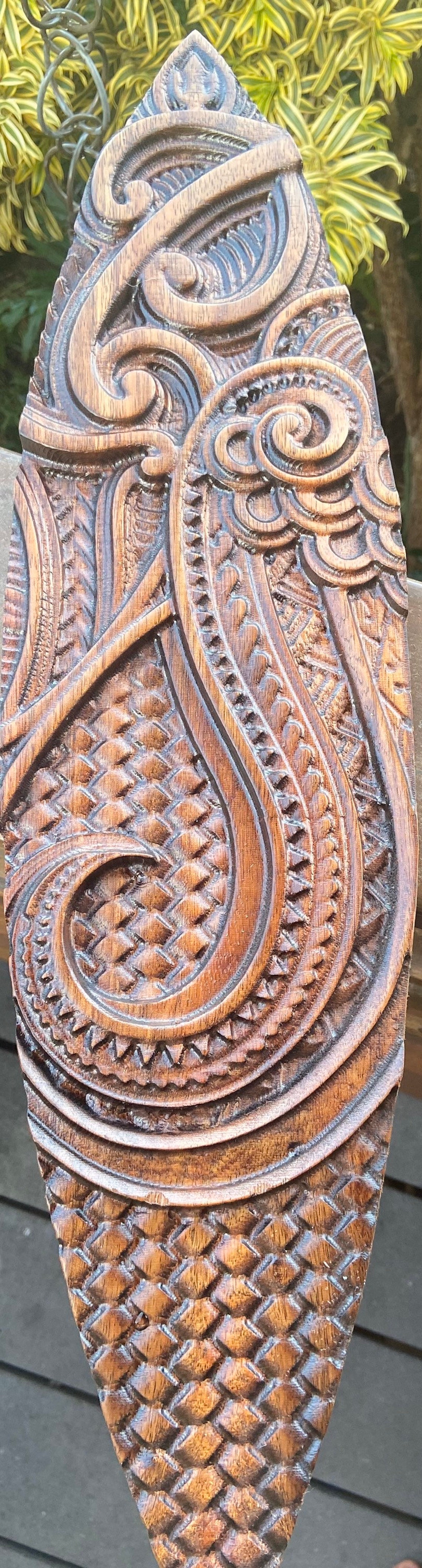 Hawaiian Wall Decor Koa wood carving diamond head breaker Etsy
