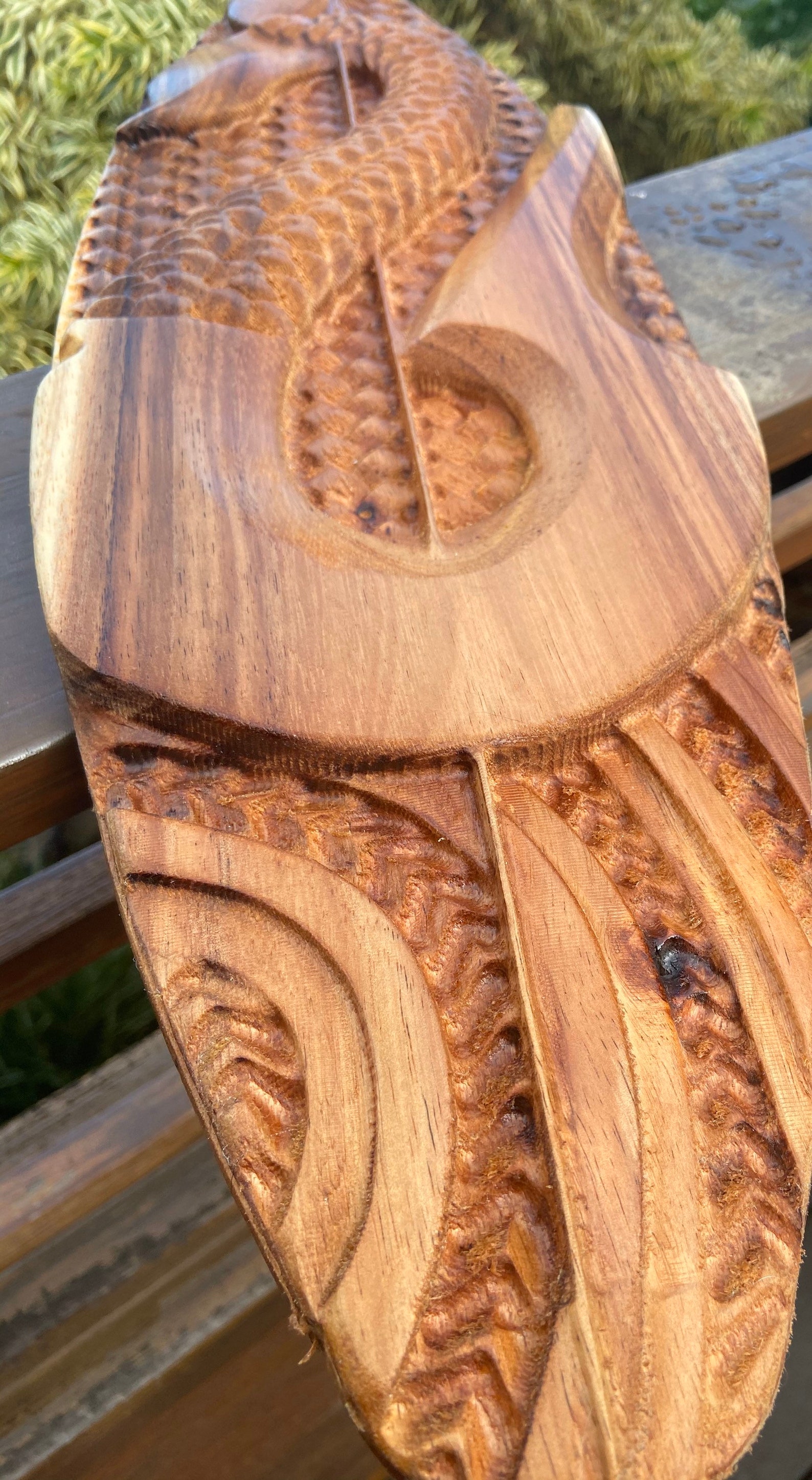 4 Ft Long Handmade Wood Carving Maui's Hook Koa Wood Wall | Etsy