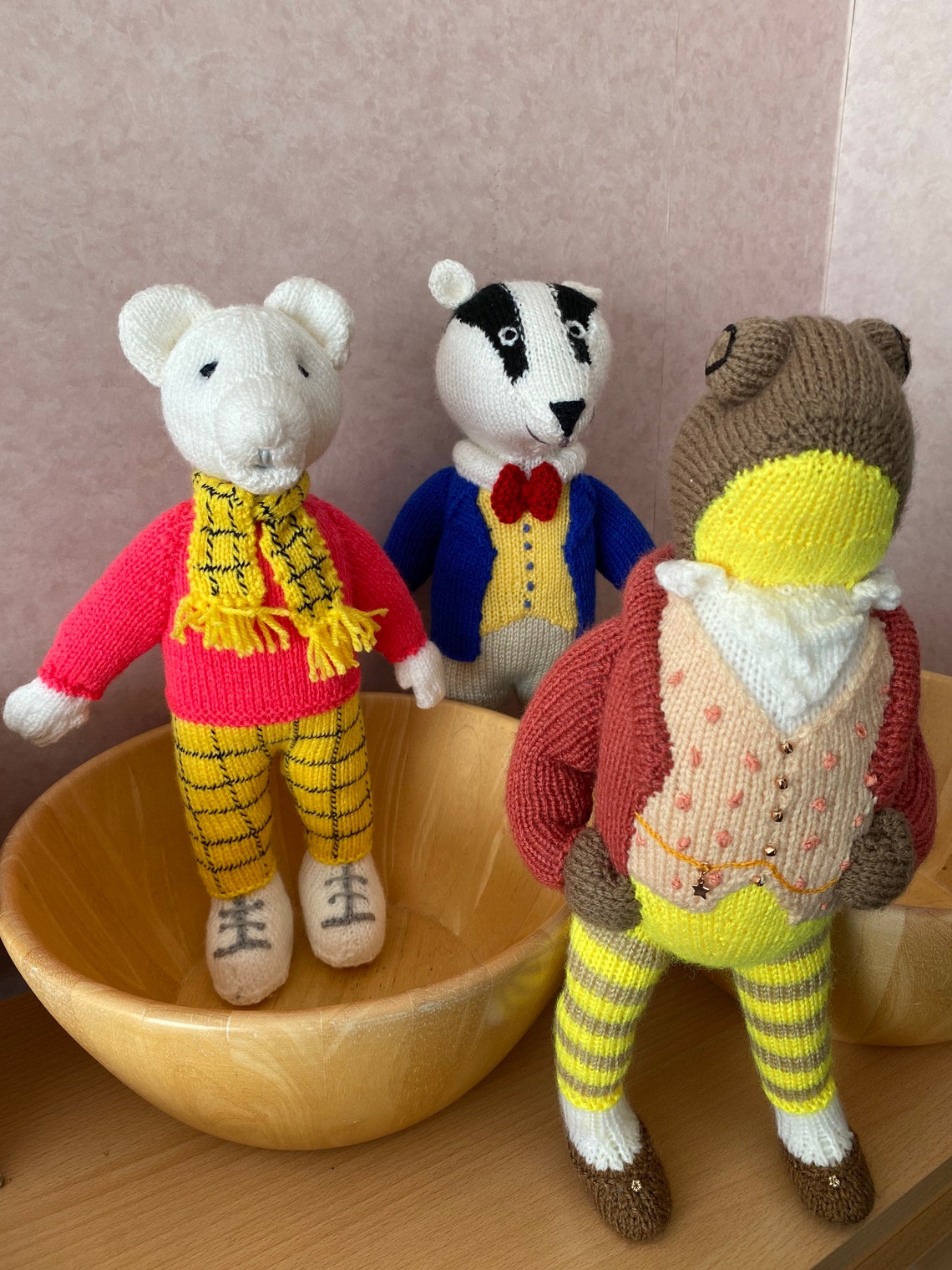 Rupert Bear and Friends Knitted Dolls | Etsy