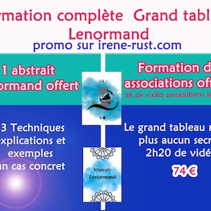 Training in reading the Grand Tableau Lenormand 3 hours of video - Mini poetic Lenormand as a gift