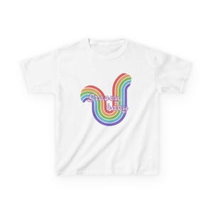 Colorful Rainbow Kids Tee - Fun Graphic T-Shirt, Gift for Kids, Kids Rainbow Shirt, Birthday Gift, Summer Outfit