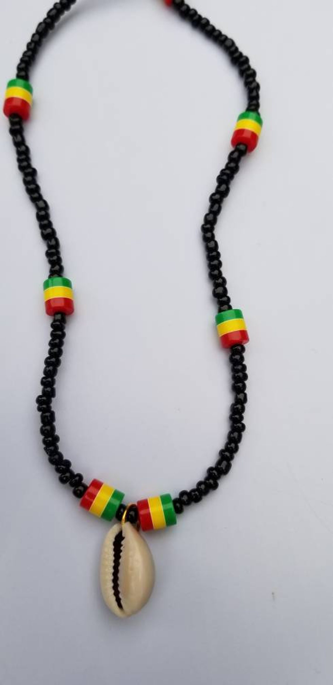 African Cowrie Shell Necklace Men Necklace Tribal Beads Etsy