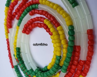 Glow in the Dark African Waist Bead, Body Jewelry