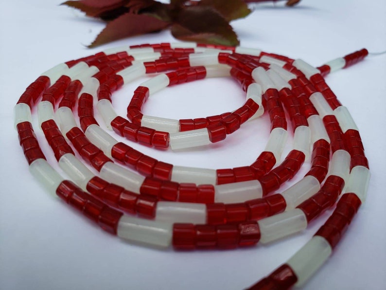 Dark Red Glow in the Dark Waist Bead Belly Chain