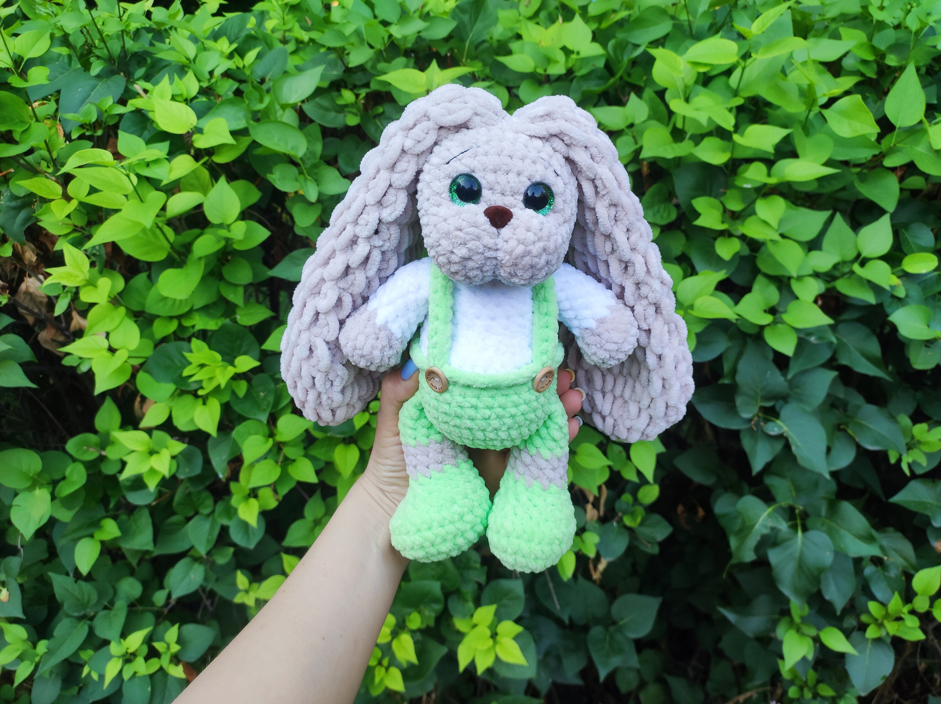Coniglietto di peluche ricamato personalizzato con nome - Giocattoli di Pasqua personalizzati fatti a mano con nome ricamato, primo regalo di Pasqua per il bambino