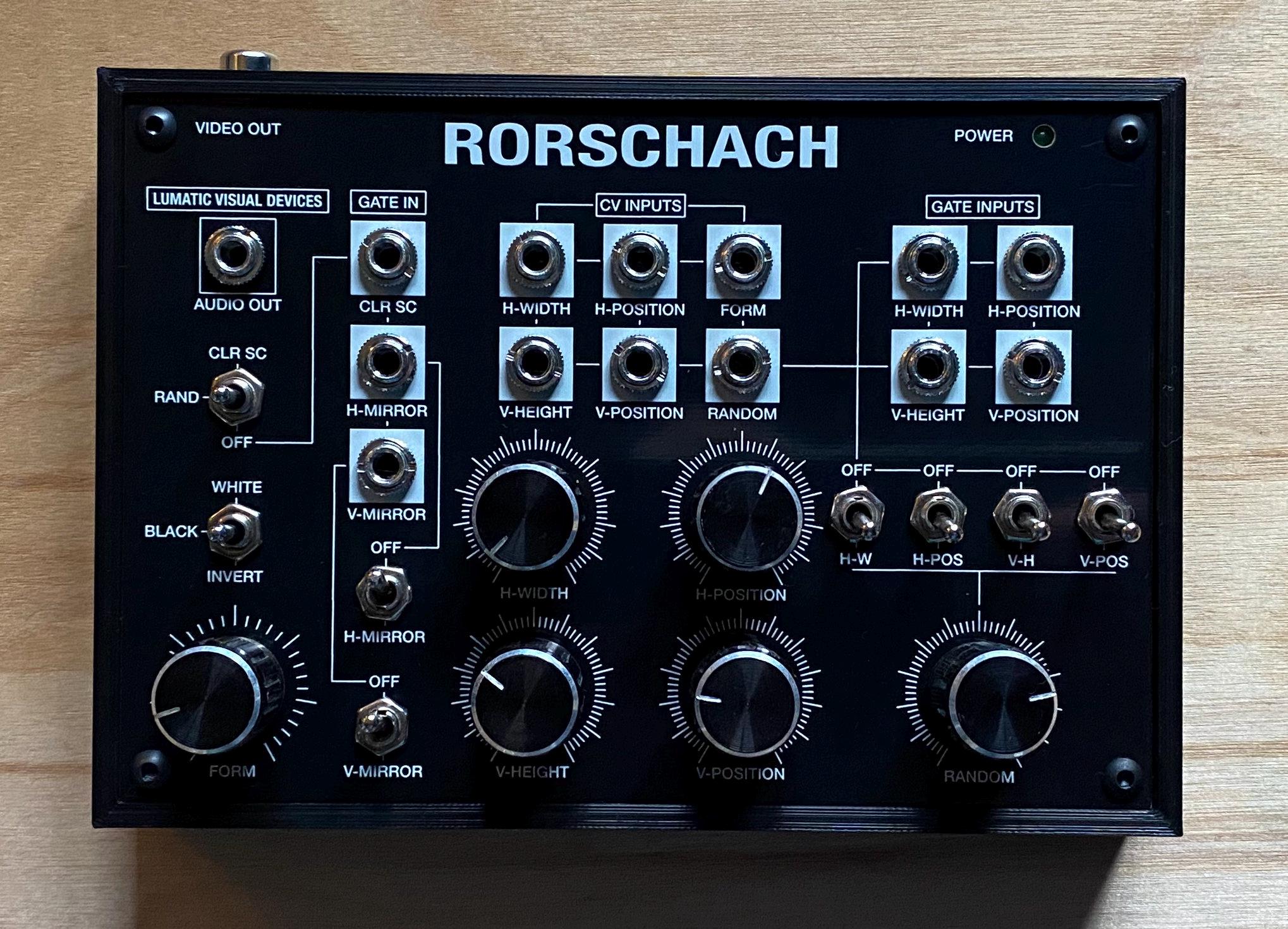 鍵盤楽器 LUMATIC VISUAL DEVICES Rorschach Rorschach Video Synthesiser by Lumatic Visual Devices. - Etsy