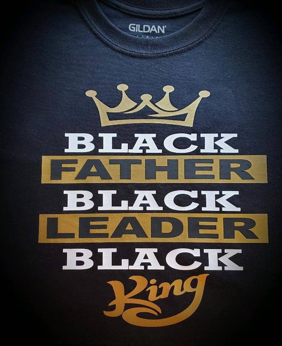 black fathers day shirt