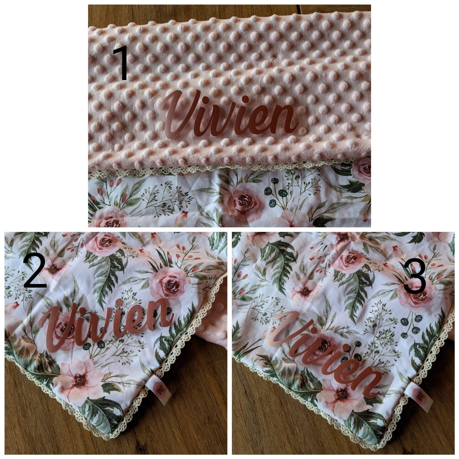 Baby Blanket Roses With Name Gift for Birth Etsy UK