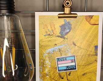 Postkarte "Love is Love"