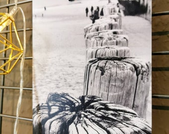 Kunst-Postkarte "Domburg Pfähle"