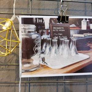Carte postale d'art "Café à Paris"