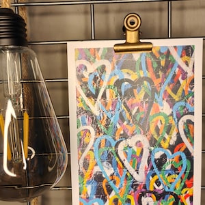 Carte postale "Coeurs"