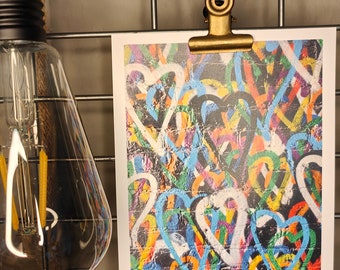 Postkarte "Herzen"