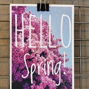Postkarte "Hello Spring" - Frühling