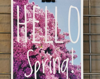 Carte postale "Hello Spring" - Printemps