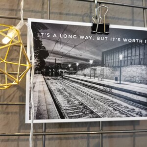 Ansichtkaart "Het is een lange weg"