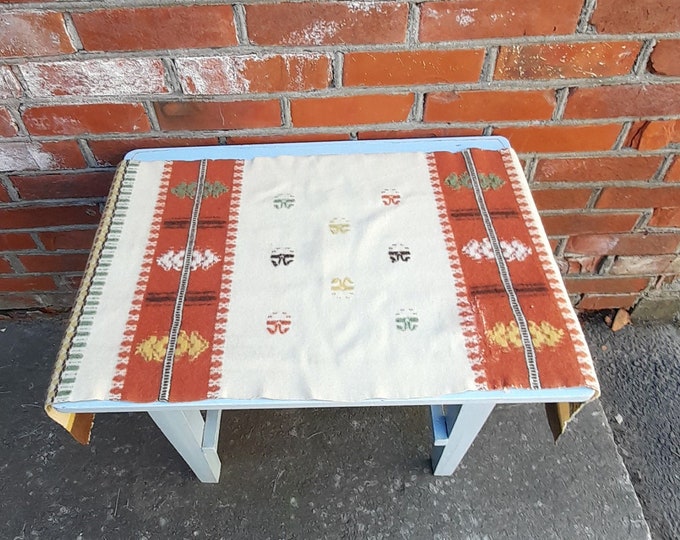Hand woven decorative table runner from the 60's, hand embroidered, home decor, mid-century