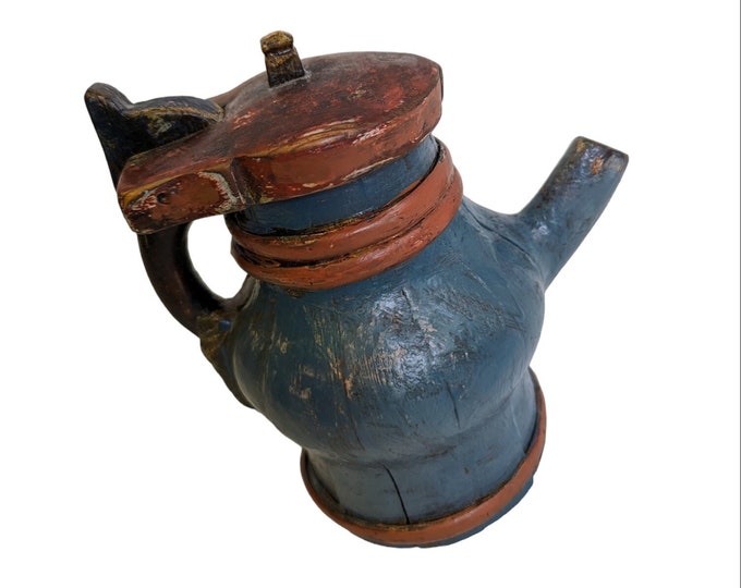Norwegian handmade Antique watering can - Bentwood Primitive collectibles