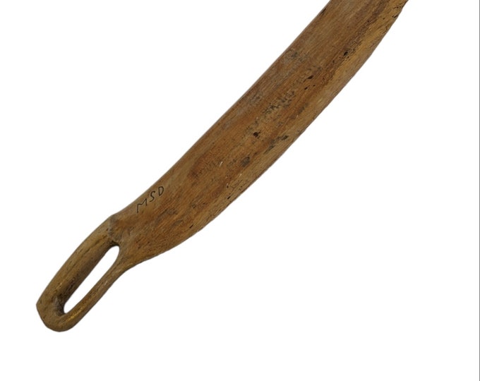 Norwegian Antique linen knife - Norwegian traditional folkart tools - Old , Unique Hand made wooden Primitive tool