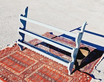 Antique 1900s plate shelf - Norwegian hand made Kitchen shelf