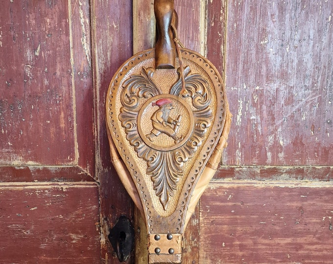 Winter Wonderland Essential - Norwegian Santa Motif Fireplace Blower for a Cozy Home