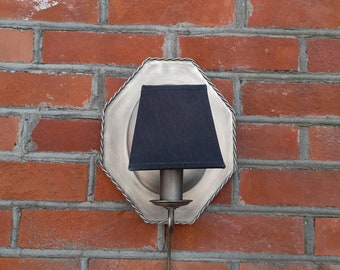 Vintage Wall Sconce lamp - Mid-Century wall lamp with shade - Home decor - 1980s decor
