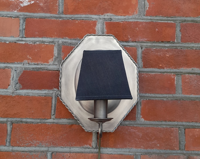 Vintage Wall Sconce lamp - Mid-Century wall lamp with shade - Home decor - 1980s decor
