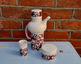 Rorstrand Grace Coffee Set | 1970s Swedish Mid Century Porcelain | Vintage Jug Sugar Bowl Creamer | Scandinavian Design