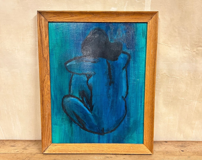 Vibrant Artwork Painted in New York 1965 - Featuring Mel - Captivating Woman's Figure