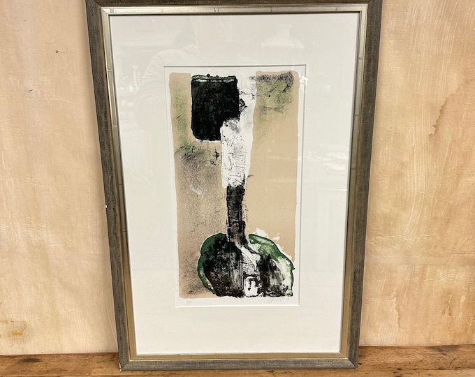 Rare Vintage Xylography Art Print by Svein Strand - Limited Edition 05/50 - Norwegian Famous Artist - Vintage Wall Decor