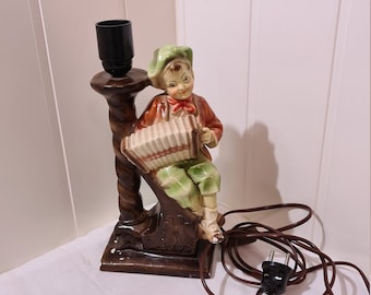 Beautiful old lamp, hand painted,