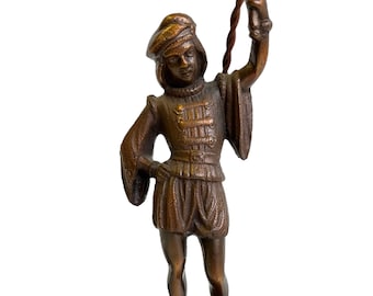 Beautiful antique  bronze lamp sculpture - Old design figurine - Rare  bronze lamp figurine