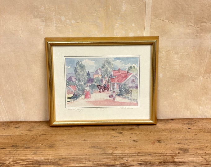Stunning Art Print of Per S. Wicknes Motif Kirketangen No 6/310 - Unique Home Decor