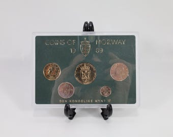 Norway 1989 Coin Set|Royal Mint Collection|Uncirculated Collectible|History Enthusiast Gift|Rare Coin Set