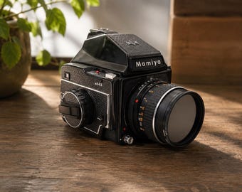 Mamiya M645 Medium Format Film Camera Body | Mamiya-Sekor C 80mm f2.8 Lens | Auto Extension Rings Set 1 2 3S | Vintage Japanese Camera